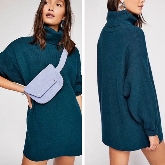 Free People Sweaters - NWT Free People Softly Structured Tunic Jade Blue